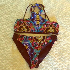 L*Space NWOT reversible bikini, top M, bottoms L